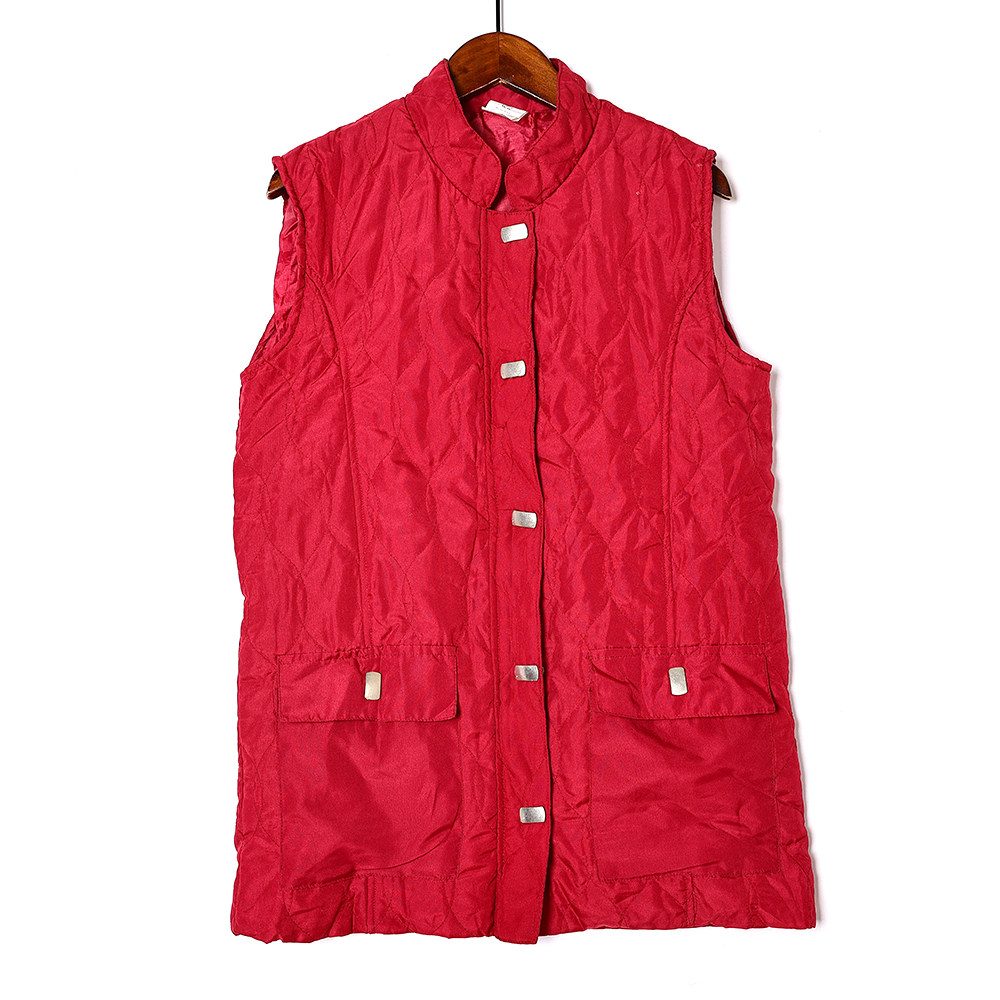 防寒宽松大码早春新品夹层棉马甲简约日系加厚保暖防风常规背心潮