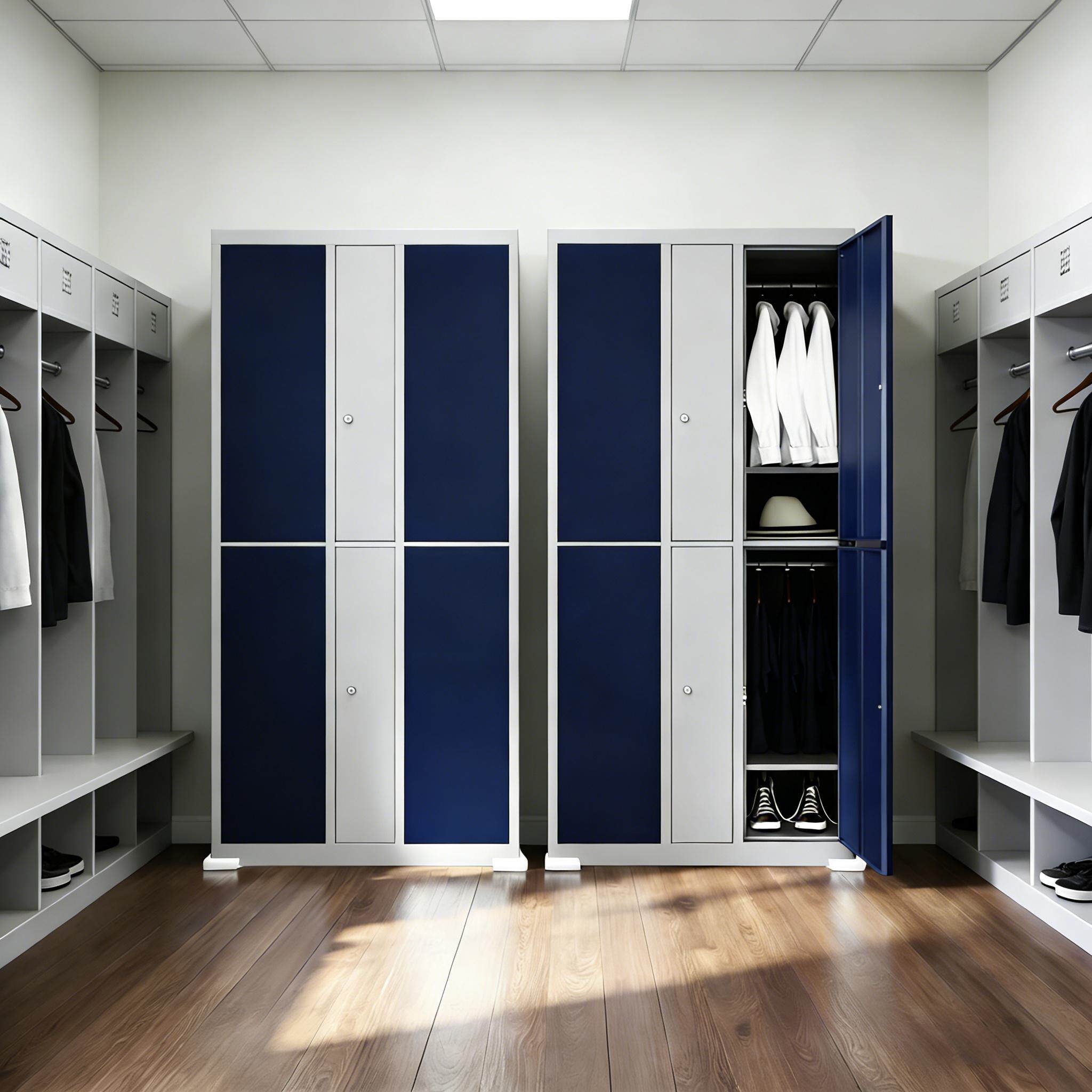 加厚煤矿智能电子储物柜指纹微信扫码密码刷卡人脸识别员工更衣柜