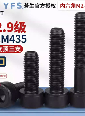 台湾进口m2m3m4m5-m24芳生螺丝12.9级高强度SCM435内六角杯头螺丝
