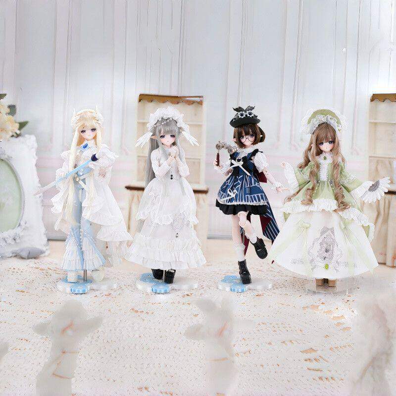 【首批】正版米甜四代羽雾之诗特6植发BJD盲盒潮玩可动人偶礼物女