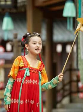齐胸襦裙嘟依无艾中国风民族汉服