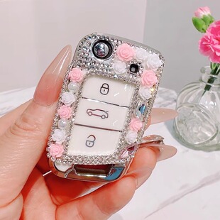 大众钥匙套女专用探歌速腾宝来途观凌度可爱创意高级车钥匙包壳扣