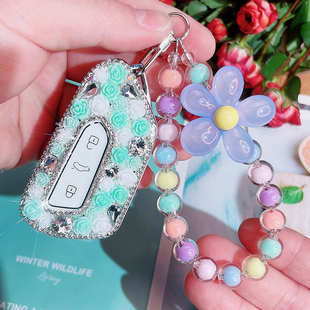 适合大众id3/4/6钥匙套新款高尔夫8威然专用壳凌度L途昂X女士全包