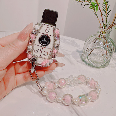 适合奔驰C260L钥匙套可爱女神全包老款A200 C级E级S级扣壳包轻奢