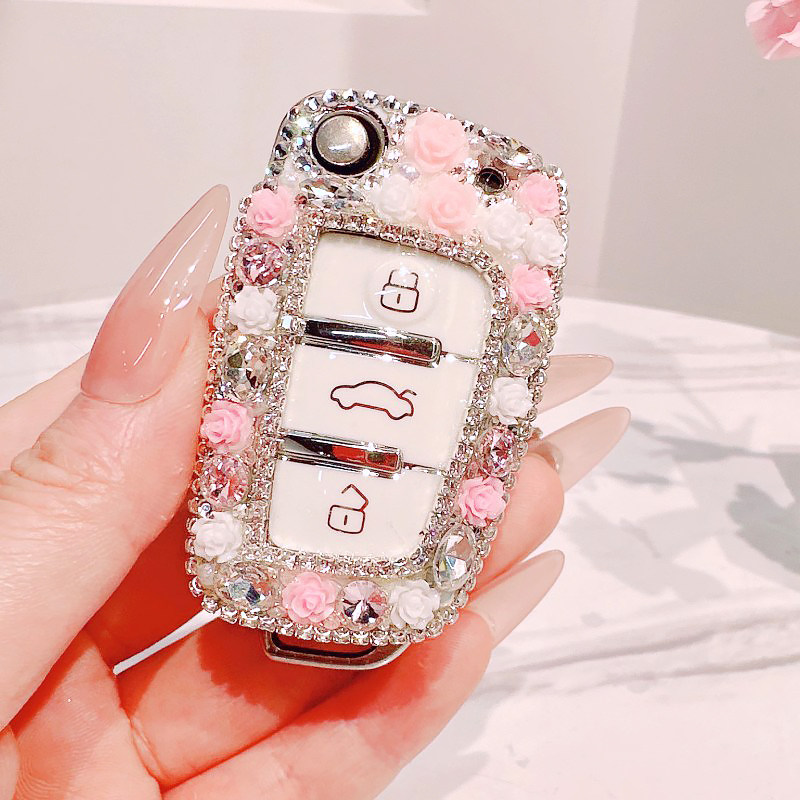 适合奥迪a3钥匙套高级感女q2l全包q3老款专用折叠钥匙扣壳包挂件