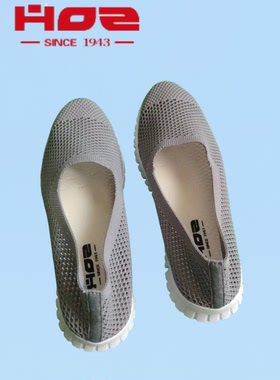 夏季后街女网鞋一脚蹬黑色工作鞋透气软底网面女鞋网眼镂空妈妈鞋