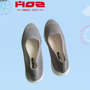 夏季后街女网鞋一脚蹬黑色工作鞋透气软底网面女鞋网眼镂空妈妈鞋