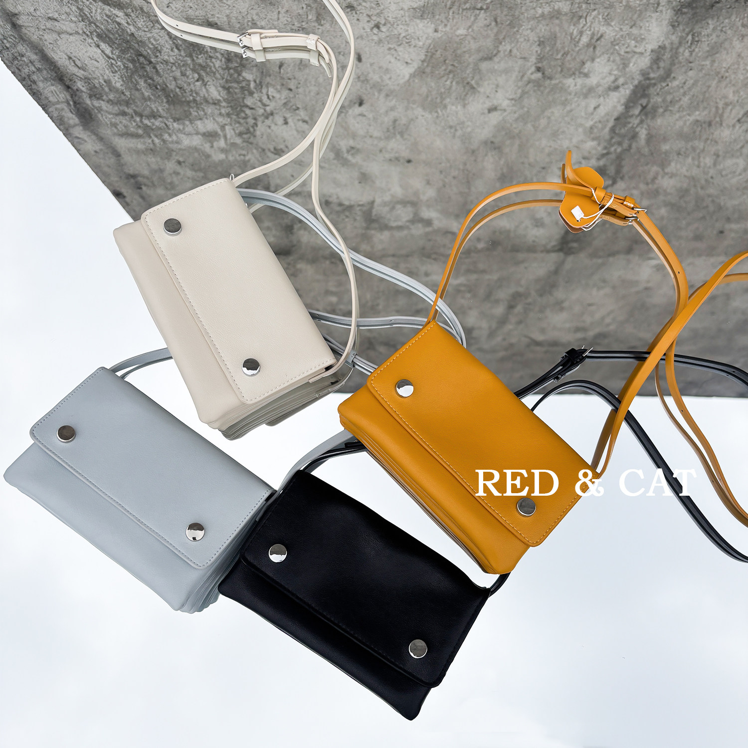 春夏马卡龙新款简约百搭小众设计女士小包磁吸扣多隔层斜挎小方包