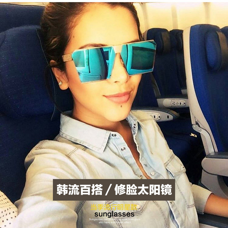 奔跑吧兄弟陈赫快手红人仙洋仙阳单博丽同款眼镜大太阳镜墨镜反光