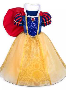 新款美国DISNEY迪士尼正品Snow White白雪公主裙连衣裙节日礼服