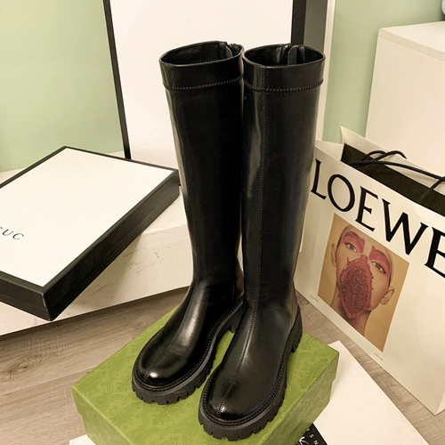 柒步森林 Высокие сапоги на платформе, утепленные ботинки, подходит для подростков