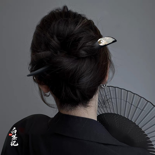 发簪新中式国风女高级感气质日常通勤盘发簪子古风汉服发饰新
