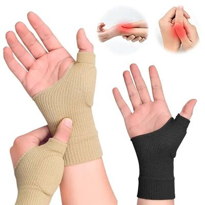 1Pair Wrist Thumb Compression Arthritis Gloves, Breathable
