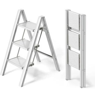 2-3-4 Step Ladder Aluminum Lightweight Folding Step Stool