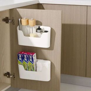 Kitchen Wall-mounted Adhesive Storage Rack Multifunctional