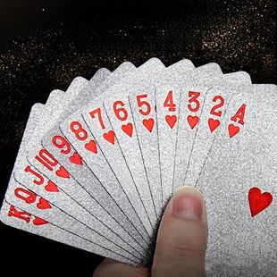 Silver Foil Playing Cards Poker Waterproof playing cards
