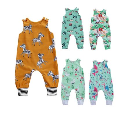 Citgeett Summer Newborn Baby Boys Girls Cotton Romper Sleeve