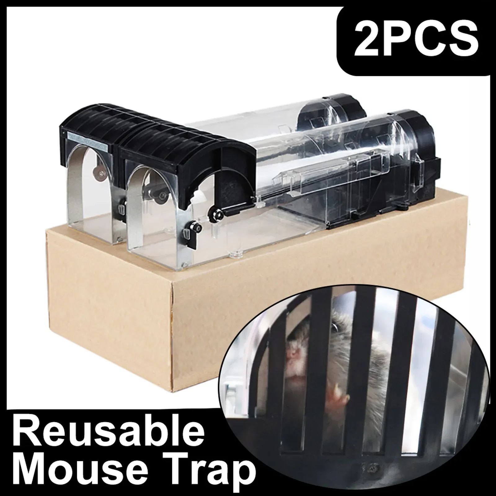 Effective Mouse Trap Smart Reusable Plastic Live Humane Rat