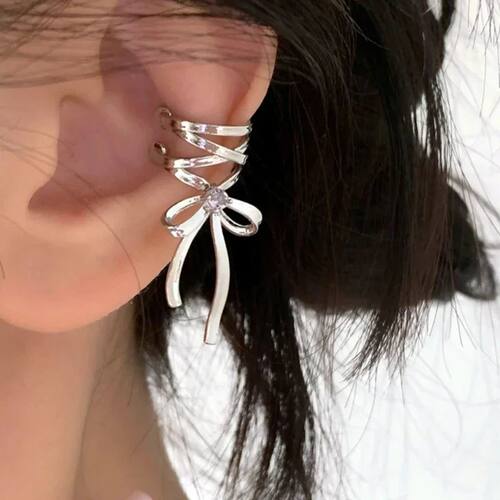 Girls New Ribbon Aesthetics Ear Clips Ballet Style Ribbon