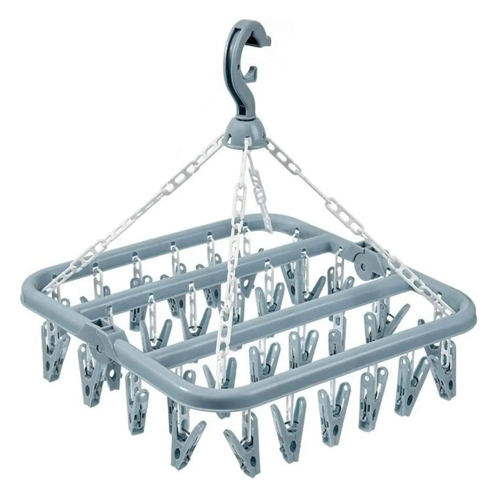 Foldable Drip Hanger with 32 Clips - Plastic Hanging Drying,收纳整理,木质衣架,淘宝优惠券,粉丝福利购,淘宝优惠卷