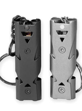 Outdoors High Decibel Portable Keychain Whistle Stainless St