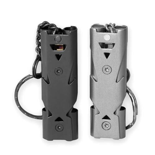Outdoors High Decibel Portable Keychain Whistle Stainless St