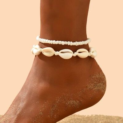 Boho Bohemian Sea Shell Flower Woven Anklet For Women Starfi