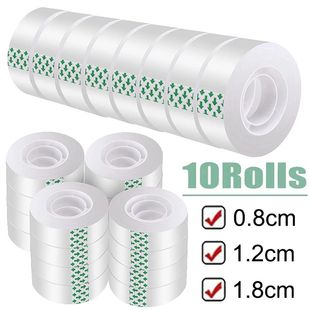 1-10 Rolls Transparent Tape Refills Clear Tape