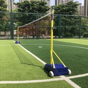 Easy and convenient folding volleyball net and badminton net