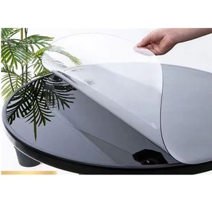 PVC Round Transparent Table Cloth, Waterproof， Oilprpoof