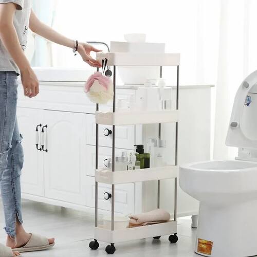 Kitchen Small Gap Storage Rack Four-story Kitchen Narrow Cab