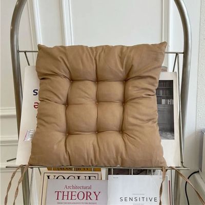 Linen Cushion Pearl Cotton Square Stool Backrest Pillow Home