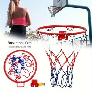 Indoor/Outdoor Wall Mounted Basketball Hoop with Net - Durab