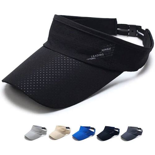 Quick drying hat, mesh hollow top hat, sun visor hat