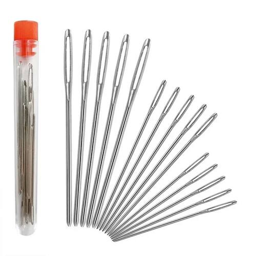 9 PCS Large Eye Blunt Sewing Needles Cross Stitch Knitting N