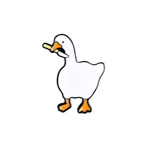 Honk Honk Enamel Pin Custom Naughty Goose Brooch Bag Lapel