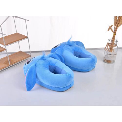 Anime Stitch Winter Heel Cotton Slippers Girl Warm