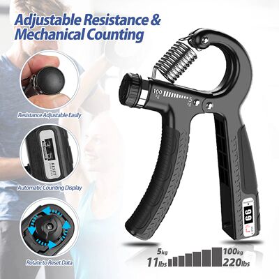 R Shaped Spring Grip Professional Wrist Strength Arm Muscle