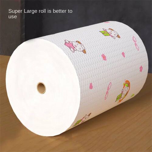 Disposable Kitchen Paper Oversized Roll Dry And Wet Dish Clo