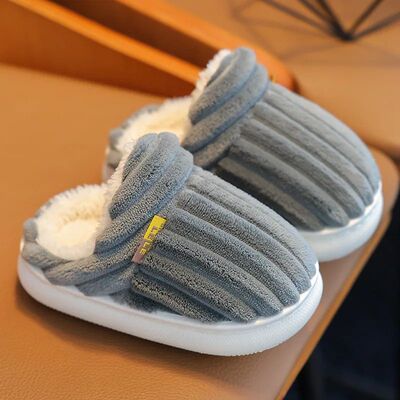 Winter children's cotton slippers for boys and girls, anti