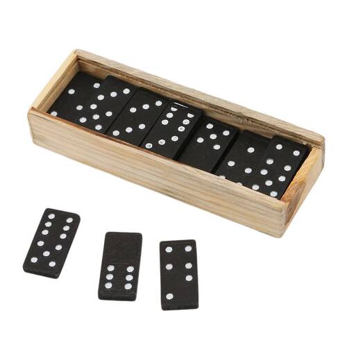 Wooden Domino Board Games Travel Funny Table Game