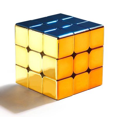 Metal 3x3 Magnetic Golden Cubo Magic Cube