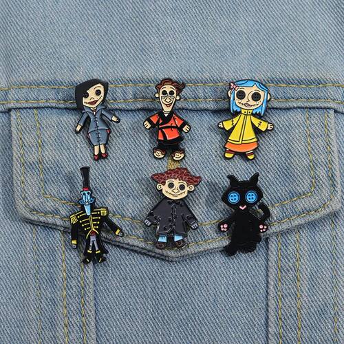 Ragdoll with button eyes Enamel?Pins?Custom?Brooches?Lapel?