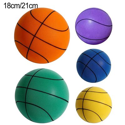 1pcs 21/18cm Silent Basketball Foam Sports Ball Indoor Mute