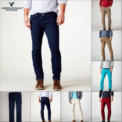 ae美国鹰微弹时尚青春紧身牛仔裤