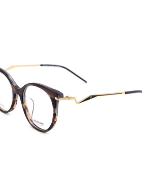 Hickmann海歌漫眼镜框女韩版潮圆脸显瘦复古文艺素颜眼镜HIC6012T