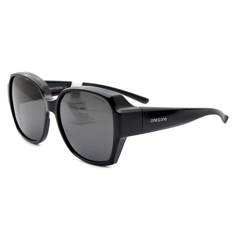 oneone偏光套镜近视太阳眼镜男女红色驾驶夹片墨镜防强光76063