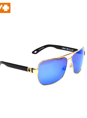 新款时尚百搭蛤蟆镜蓝色镀膜镜片简约太阳镜飞行员墨镜WELLER