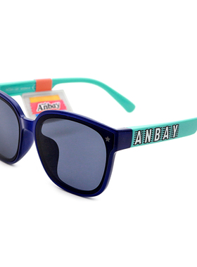 Anbay安比儿童太阳镜防紫外线男孩时尚眼镜防晒软男童墨镜A21250