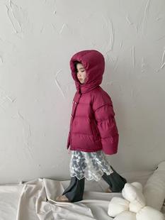 精品2025新款女童90绒羽绒服儿童洋气时髦上衣中童宝宝冬季羽绒服
